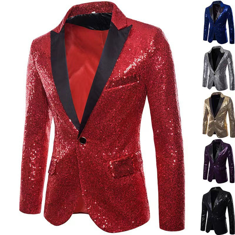 Herren Blazer Pailletten schimmernd Eveloria - Eveloria