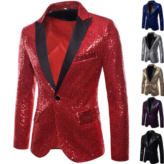 Herren Blazer Pailletten schimmernd Eveloria - Eveloria