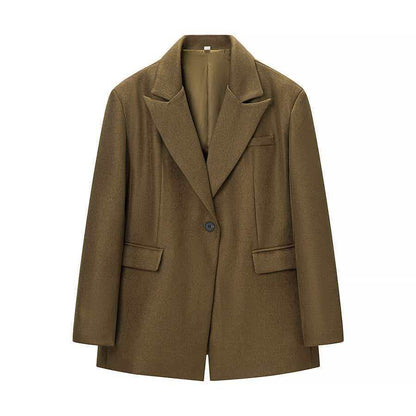 Damen Oversized Blazerjacke Klassisch Eveloria