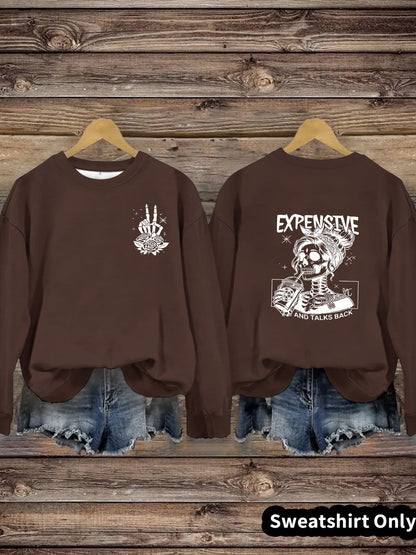 Damen Sweatshirt Kreatives Motiv Lässiger Schnitt Eveloria