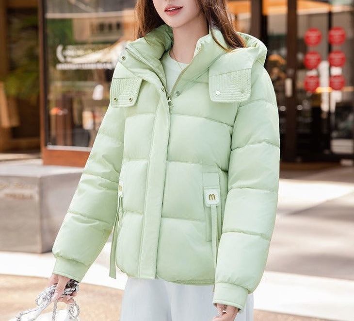 Damen Steppjacke Hochkragen Praktische Taschen Eveloria