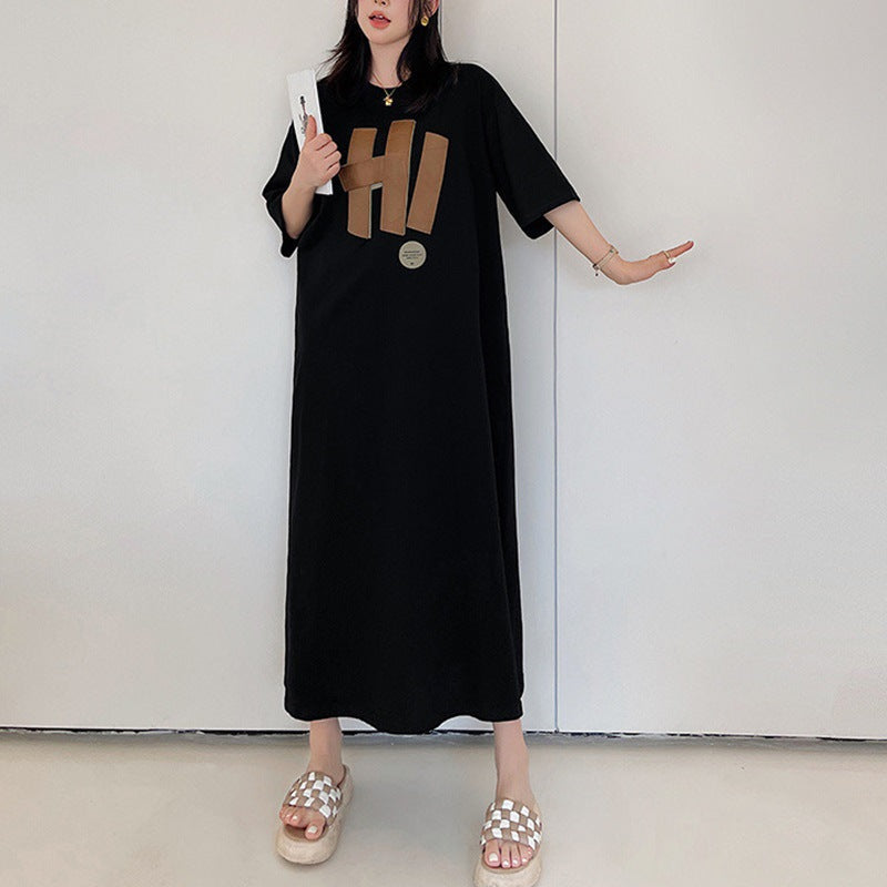 Damen Langarmkleid Grafikdruck Locker Leicht - Eveloria