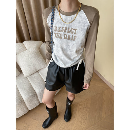 Damen Raglan-Shirt mit Aufdruck Modernes Design Eveloria