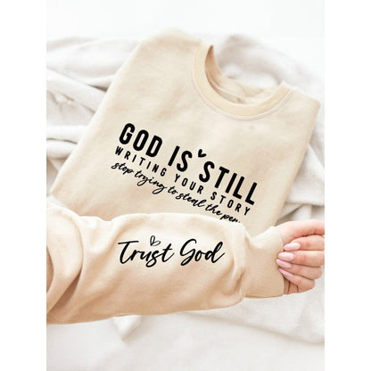 Damen Sweatshirt Weiches Material Inspirierender Schriftzug Eveloria