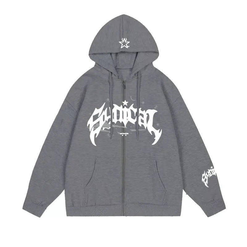 Damen Kapuzensweater mit Grafik und Taschen