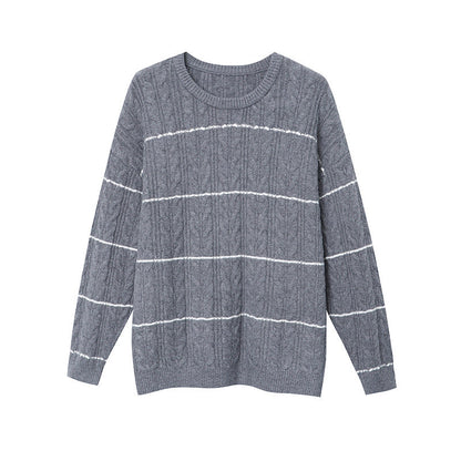 Damen Strickpullover Zopfmuster Eveloria Lässig