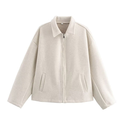 Damen Fleecejacke Weich Warm Reißverschluss Eveloria