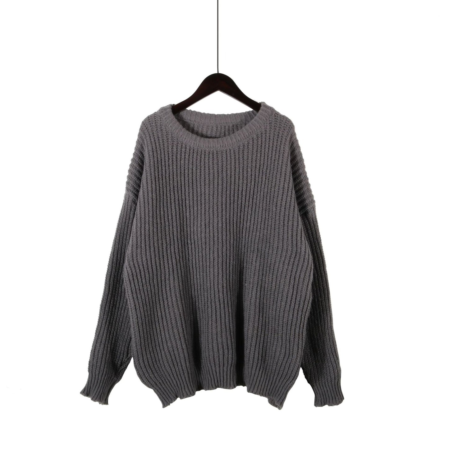 Damen Grobstrickpullover Oversized Lässig Eveloria