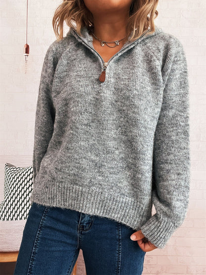 Damen Kapuzenpullover Reißverschluss Eveloria