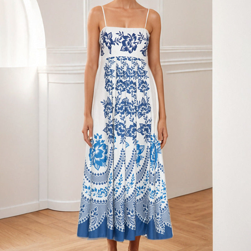 Damen Maxikleid Floralmuster Eveloria - Eveloria