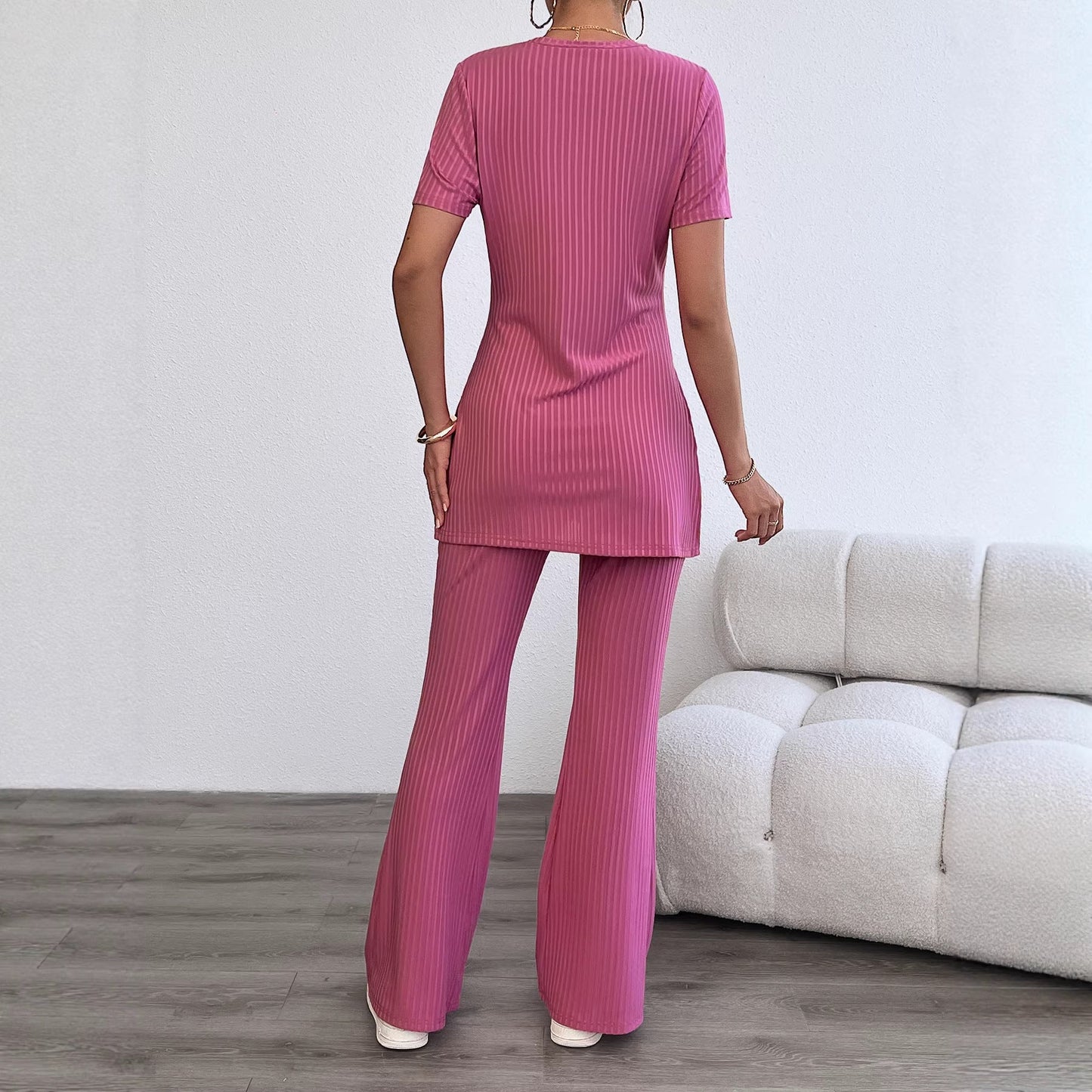 Damen Leggings-Set Weiches Oberteil Weiter Schnitt