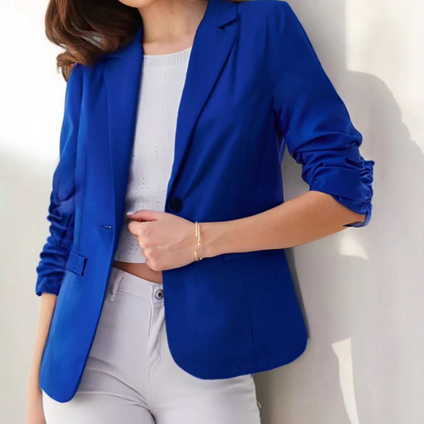 Damen Blazer Eveloria Elegantes Design Vielseitig Schwarz - Eveloria