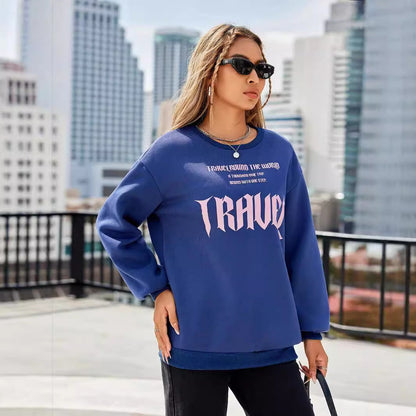 Damen Sweatshirt Lässiger Schnitt mit Schriftzug