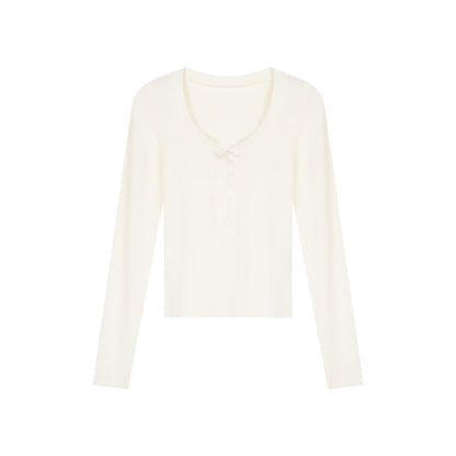 Damen Langarmshirt Eveloria Baumwolle Bequem