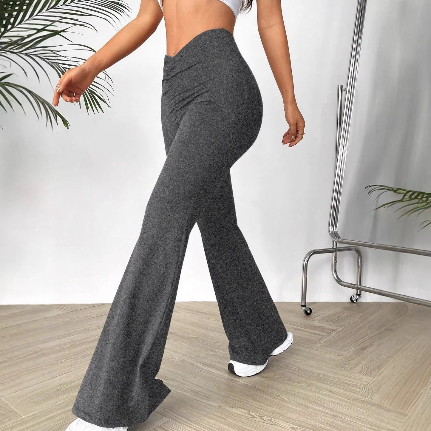 Damen Hochtaillierte Bootcut-Hose Eveloria
