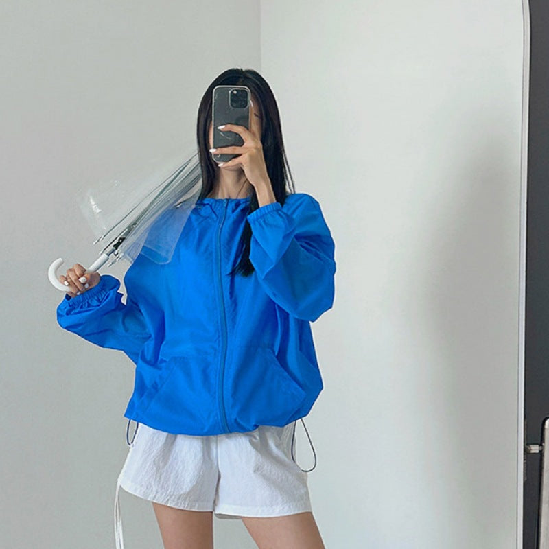 Damen Regenjacke Leicht Wasserdicht mit Taschen Schwarz Eveloria - Eveloria
