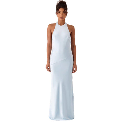 Damen Abendkleid Halterdesign Fließend Eveloria