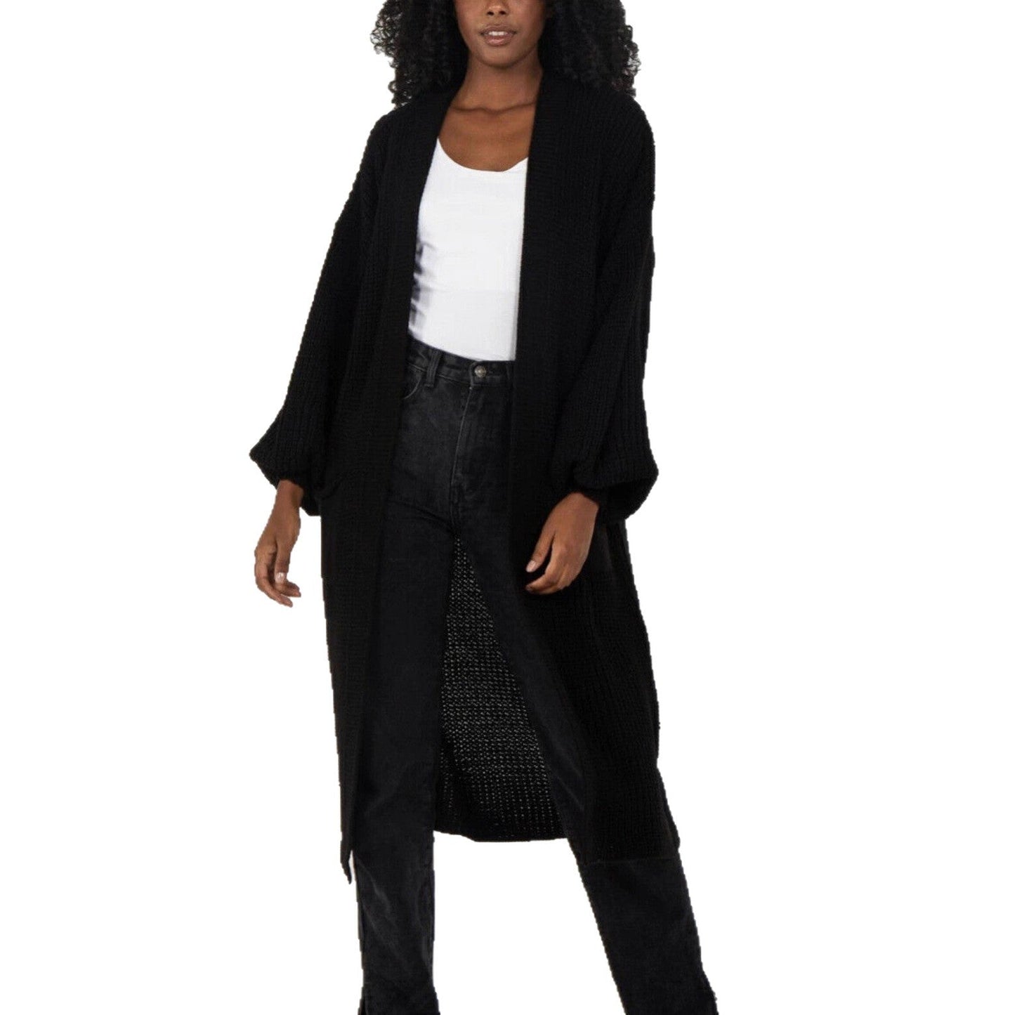Damen Oversized Strickmantel Lässig