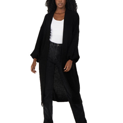 Damen Oversized Strickmantel Lässig
