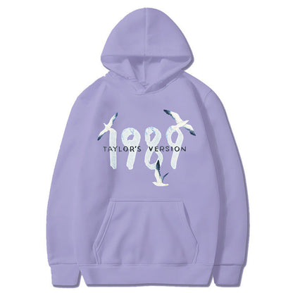 Damen Kapuzenpullover Baumwolle Vogelmotiv Eveloria