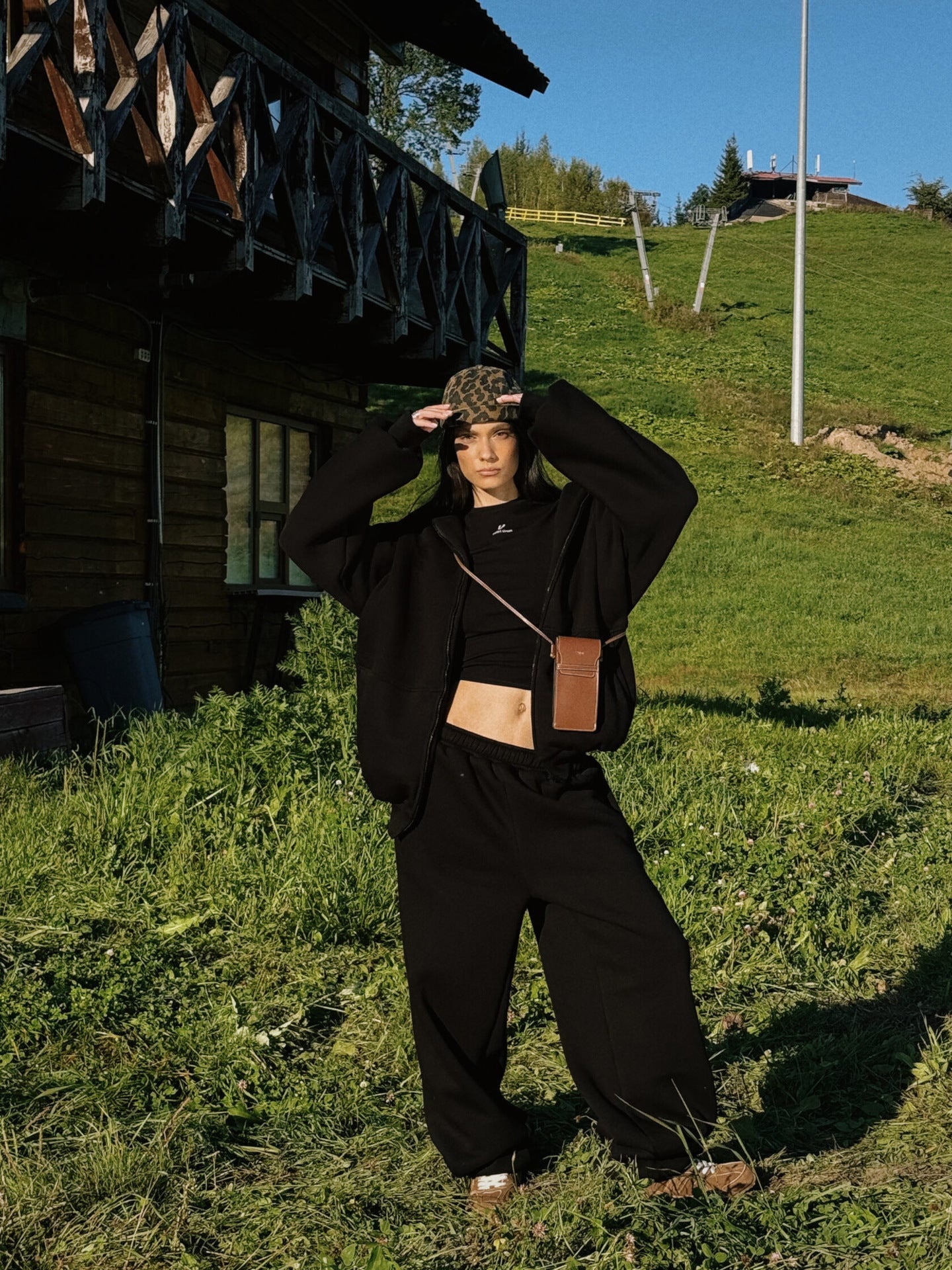 Damen Fleecejacke Oversized Reißverschluss Lässig Grau Eveloria
