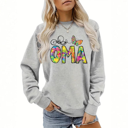 Damen Sweatshirt Botanischer Aufdruck Eveloria - Eveloria