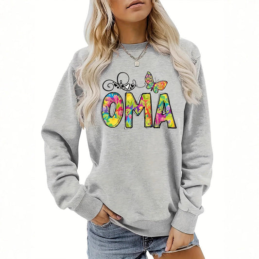 Damen Sweatshirt Botanischer Aufdruck Eveloria - Eveloria