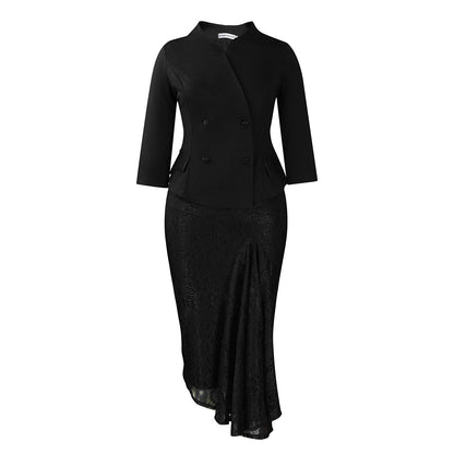 Eveloria Damen Blazer Kleidungsset