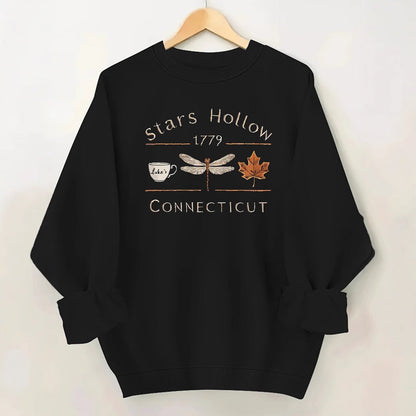 Damen Sweatshirt Stars Hollow Motiv Eveloria Grau
