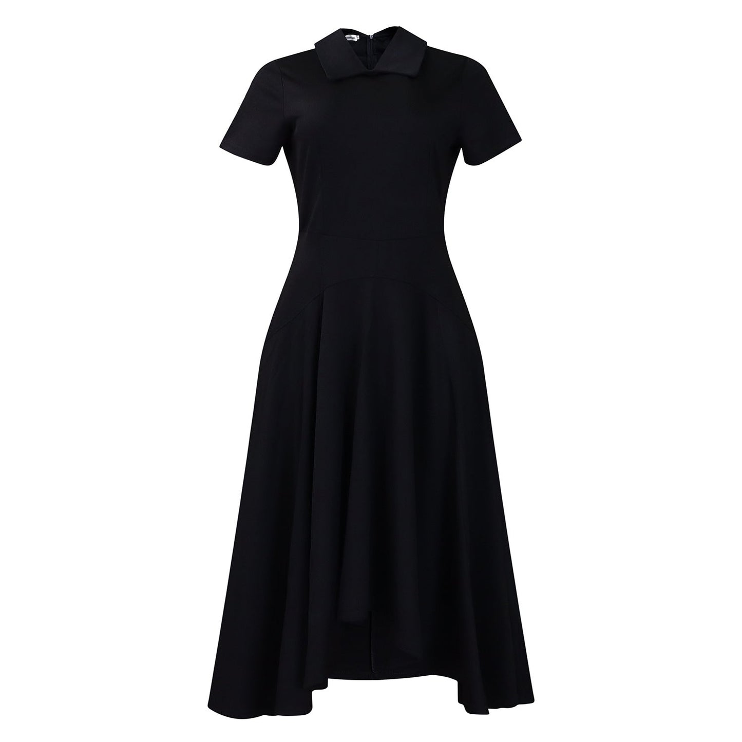 Damen Hemdkleid Asymmetrischer Rock Elegante Taillierung