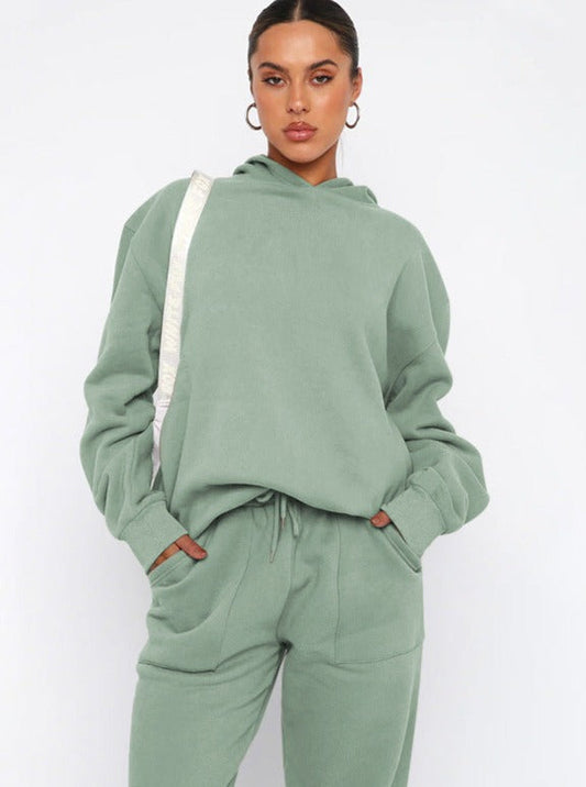 Heidrun Damen Hoodie Jogger Set Kuschelig - Norvielle