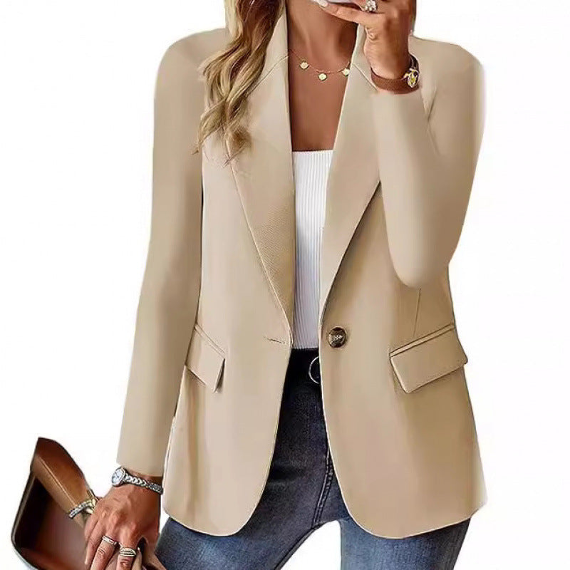 Damen Blazer Moderner Schnitt Elegante Knöpfe Eveloria