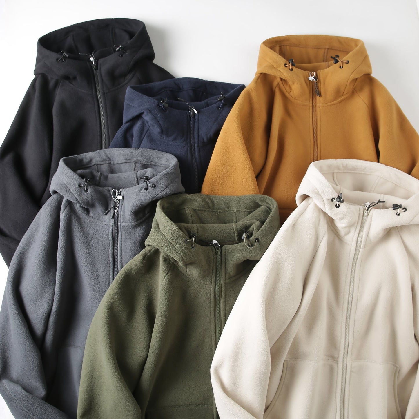 Damen Fleecejacke mit Kapuze und Taschen Eveloria