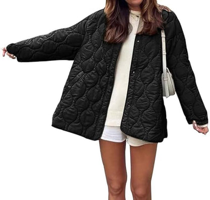 Damen Übergangsjacke Gesteppt Moderner Schnitt Eveloria