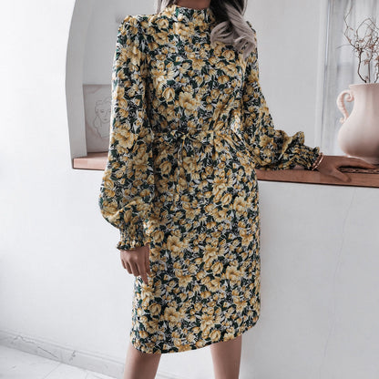 Damen Blusenkleid Floralmuster Eveloria
