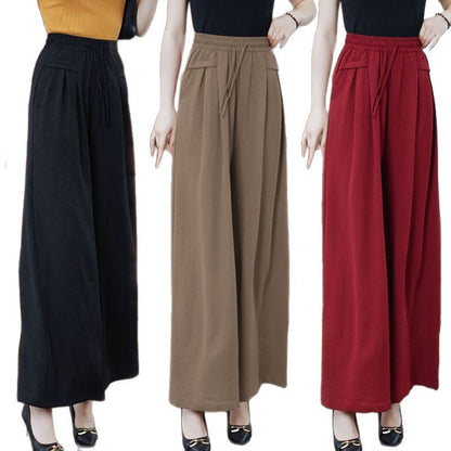 Damen Weitbein-Hose aus Seide Eveloria