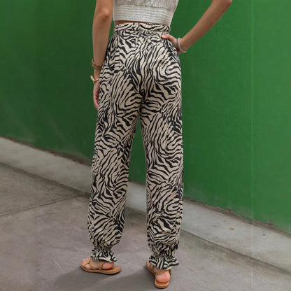 Damen Weite Stoffhose Eveloria