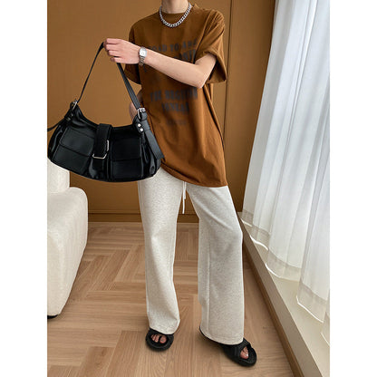 Damen Oversized T-Shirt mit Grafikdruck und Lässigem Schnitt