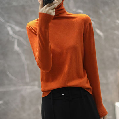 Damen Rollkragenpullover Hochwertig Eveloria