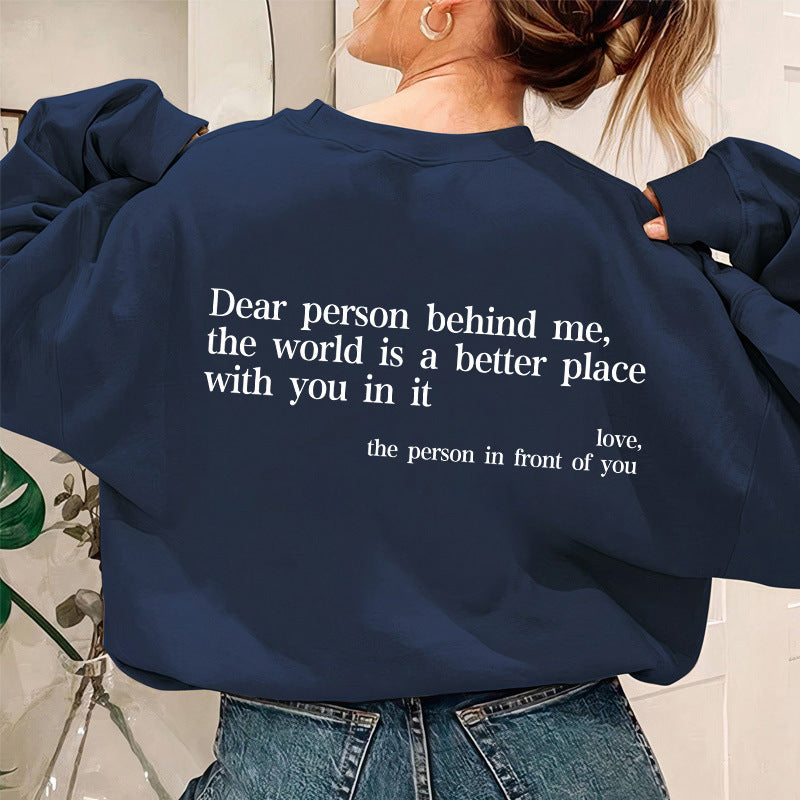 Damen Sweatshirt Eveloria mit Schriftzug