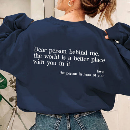Damen Sweatshirt Eveloria mit Schriftzug