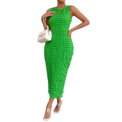 Damen Midi-Kleid Strukturiert Figurschmeichelnd Eveloria