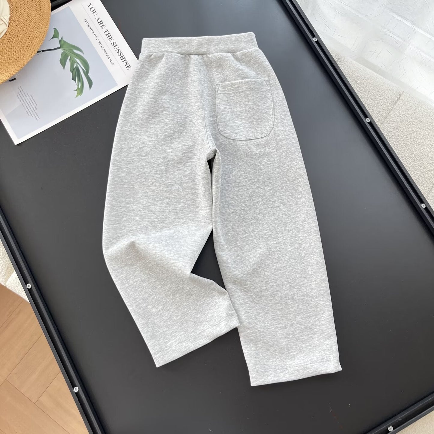 Damen Sportfreizeithose Elastischer Bund Praktische Taschen