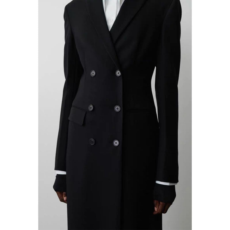 Damen Blazer Doppeltreihig Weitschnitt Eveloria