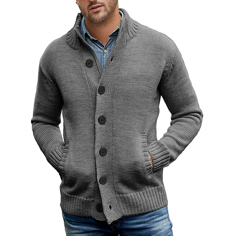 Herren Strickjacke Modern Komfortable Taschen