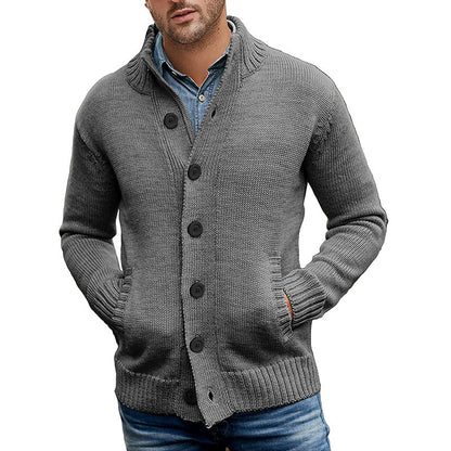 Herren Strickjacke Modern Komfortable Taschen