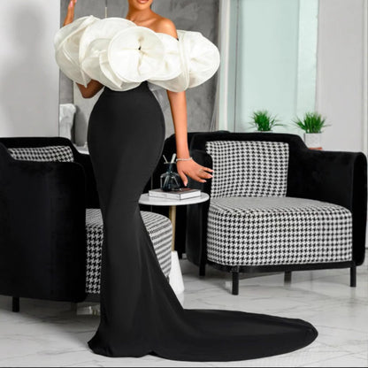 Damen Mermaid-Kleid Eveloria mit Statement-Oberteil