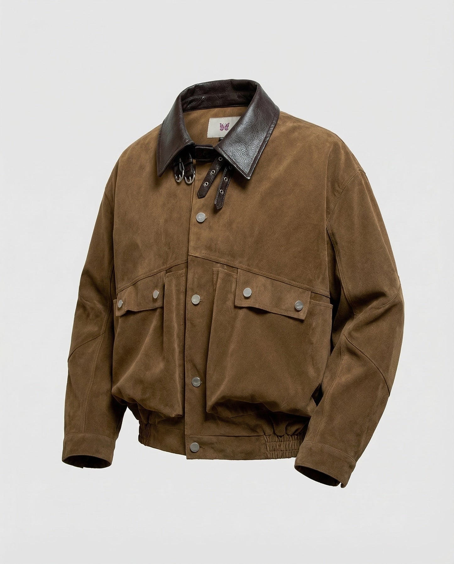 Herren Lederblouson Boxy Wildleder