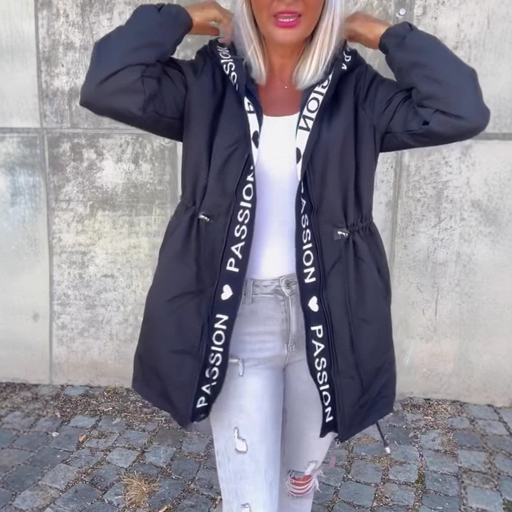 Damen Utility-Jacke mit Bindegurt Eveloria - Eveloria