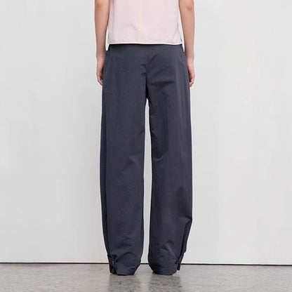 Damen Weite Stoffhose mit Ton-in-Ton Gürtel
